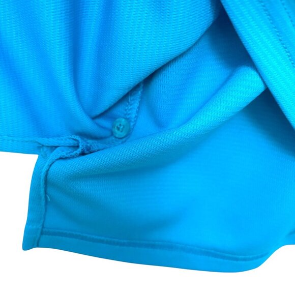REEL LEGENDS Fishing Polo Bright Blue Short Sleeve Vented NWOT Size Small - Picture 4 of 8